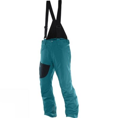 Pantalones Salomon Chill Out Bib Hombre - Turquesa - Chile UIN408152